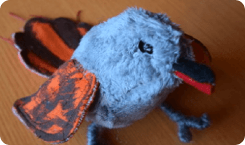 Recreation of a Bird with Recyclable Materials